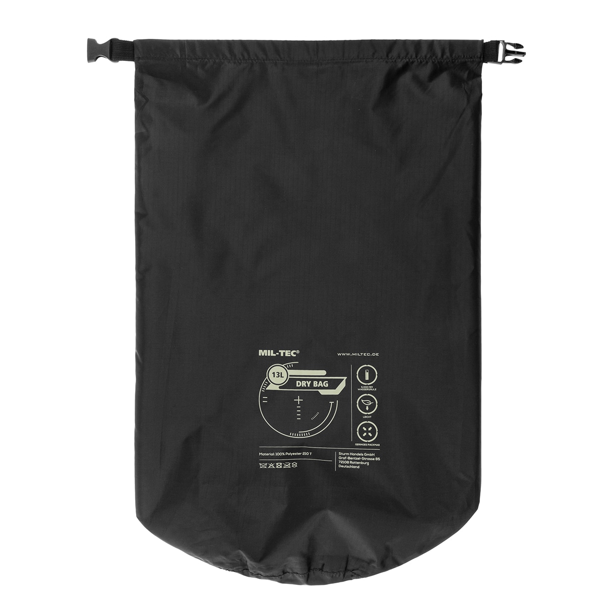 Worek wodoodporny Mil-Tec Drybag 13 l - Black