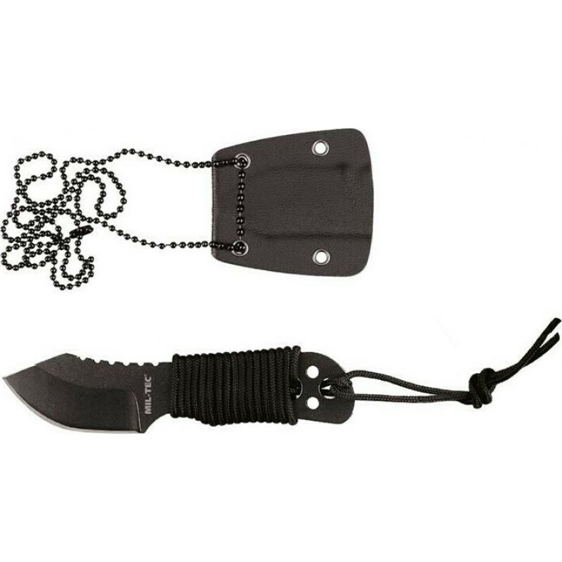 Nóż MilTec Paracord Neck Knife With Chain 9 cm sklep Militaria.pl