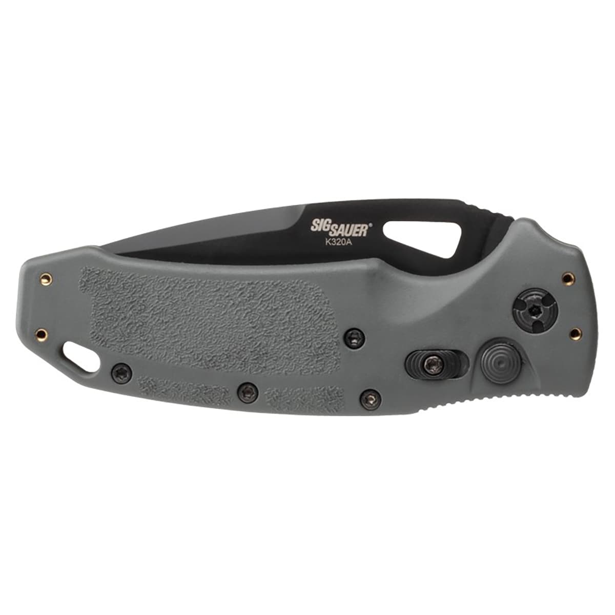 Spring knife Hogue SIG K320A Tactical Drop Point Black Cerakote - Grey