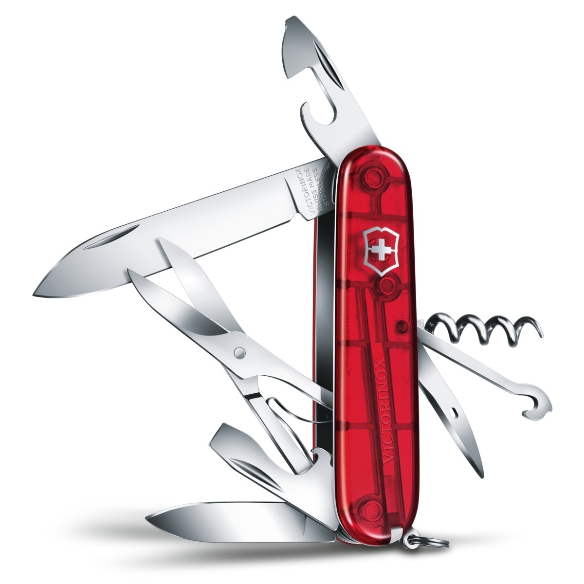 Scyzoryk Victorinox Climber - Transparent Red