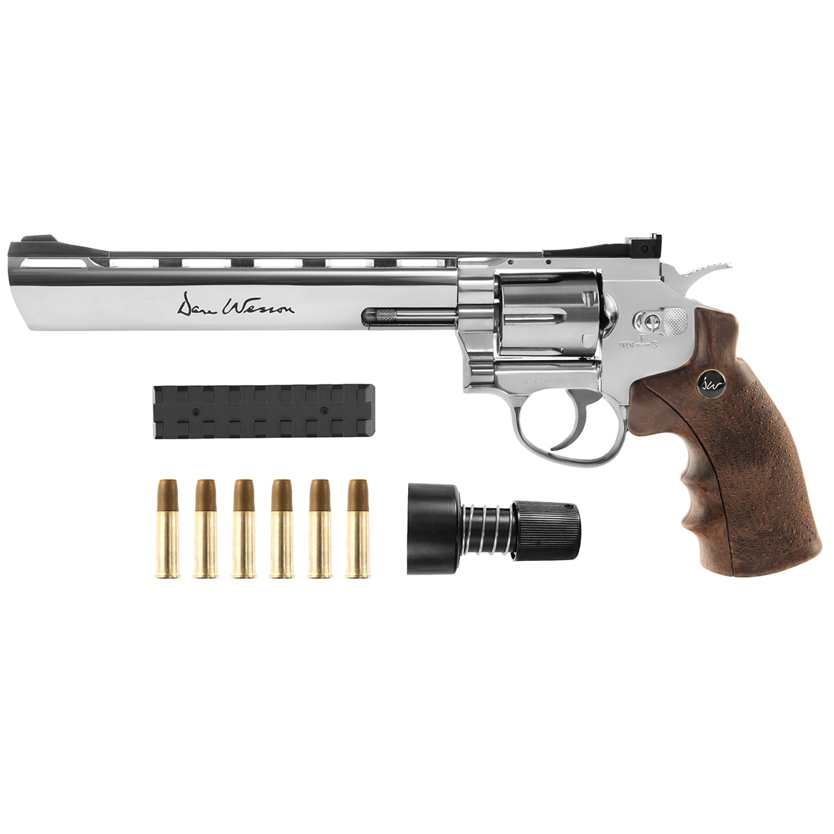 Револьвер Dan Wesson 8'' BB 4,5 мм Silver