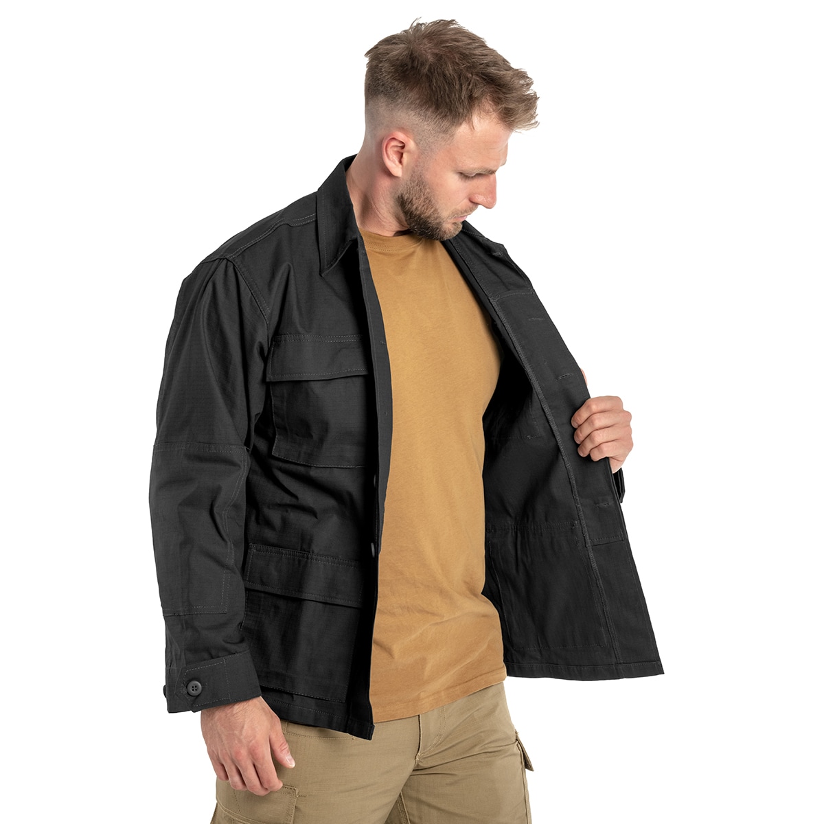 Bluza wojskowa Mil-Tec Teesar BDU Rip-Stop - Black