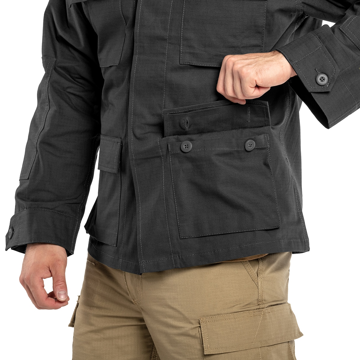 Bluza wojskowa Mil-Tec Teesar BDU Rip-Stop - Black