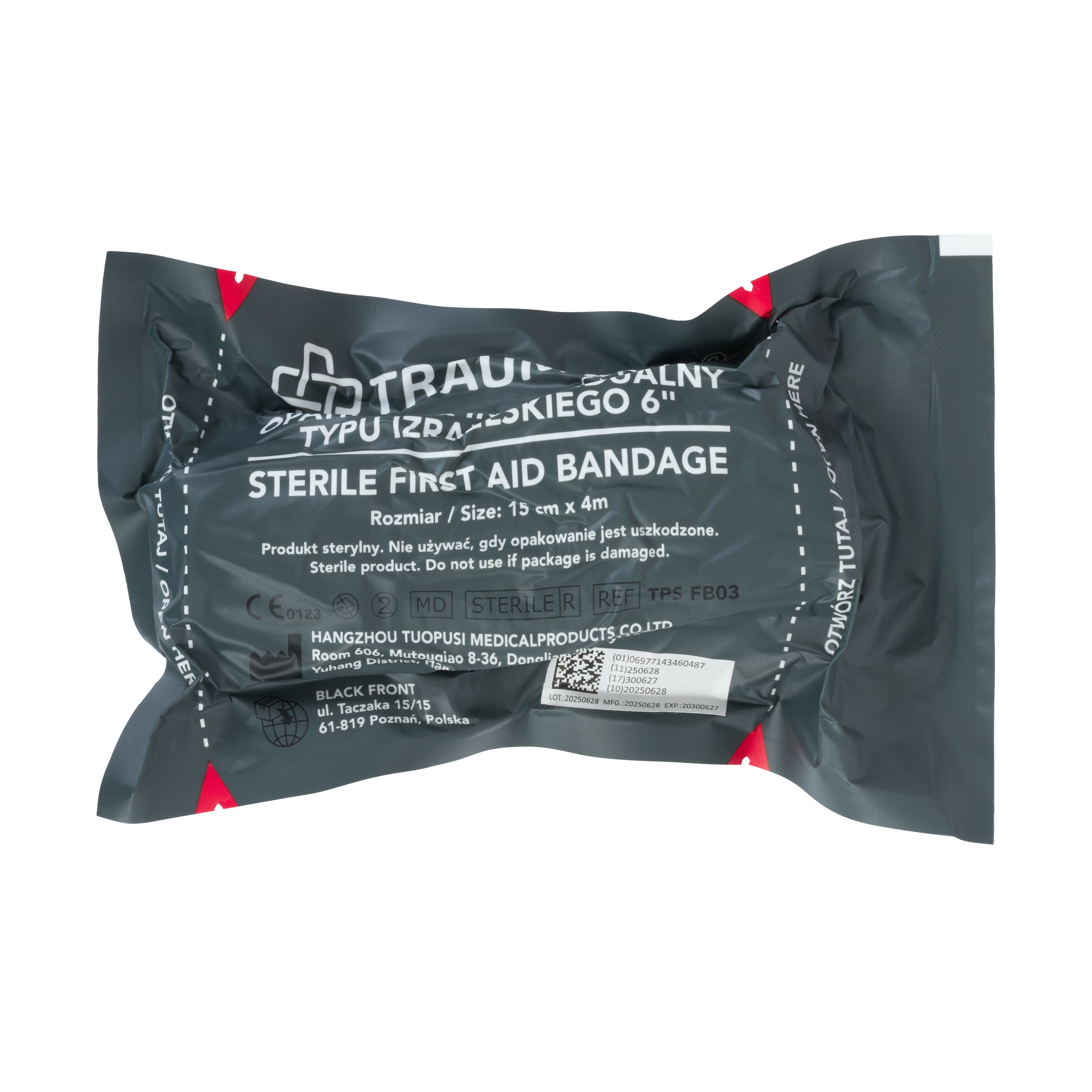 Компресійна пов'язка AedMax Trauma Kit ізраїльського типу 15 cm