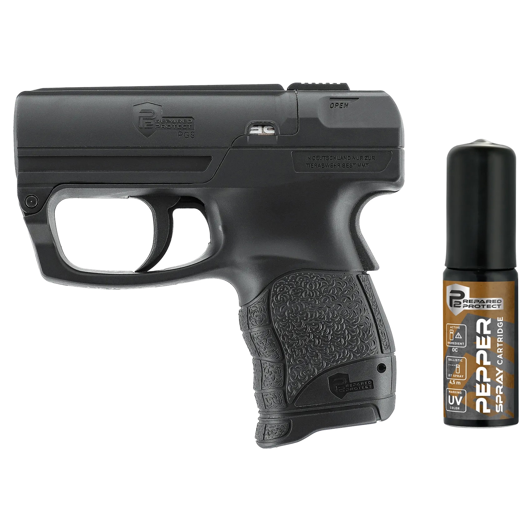 Pistolet gazowy Umarex P2P PGS Black - zestaw