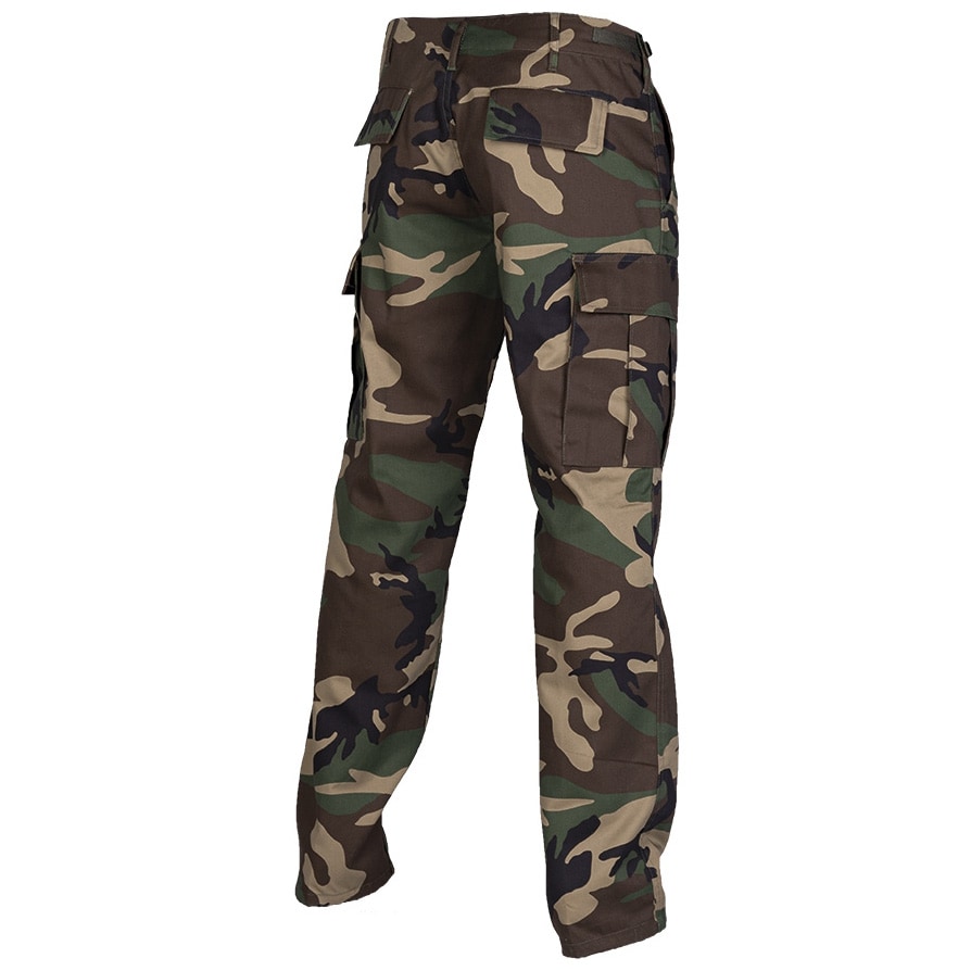 Spodnie wojskowe Mil-Tec US Ranger BDU Straight Cut - Woodland