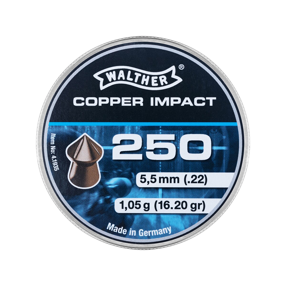 Śrut Walther Copper Impact 250 szt. 5,5 mm