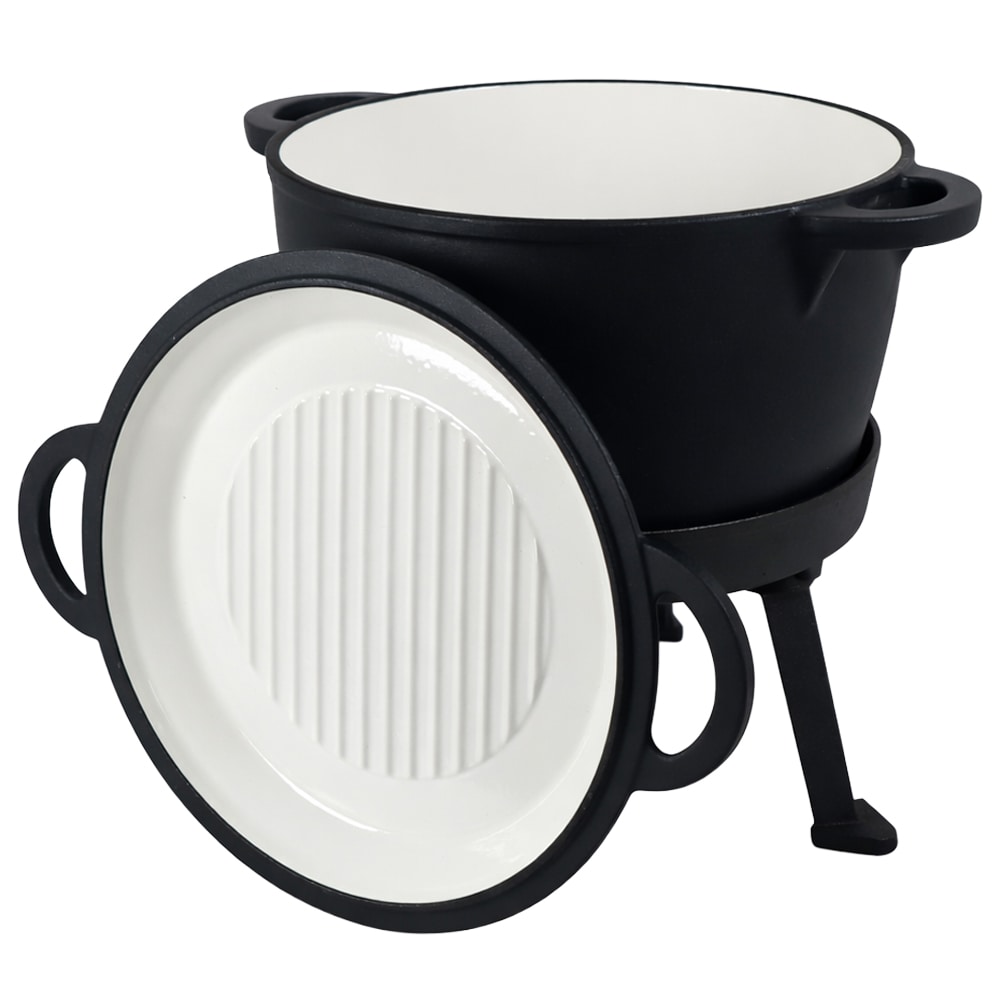 Kociołek żeliwny emaliowany Rossner 3w1 10 l