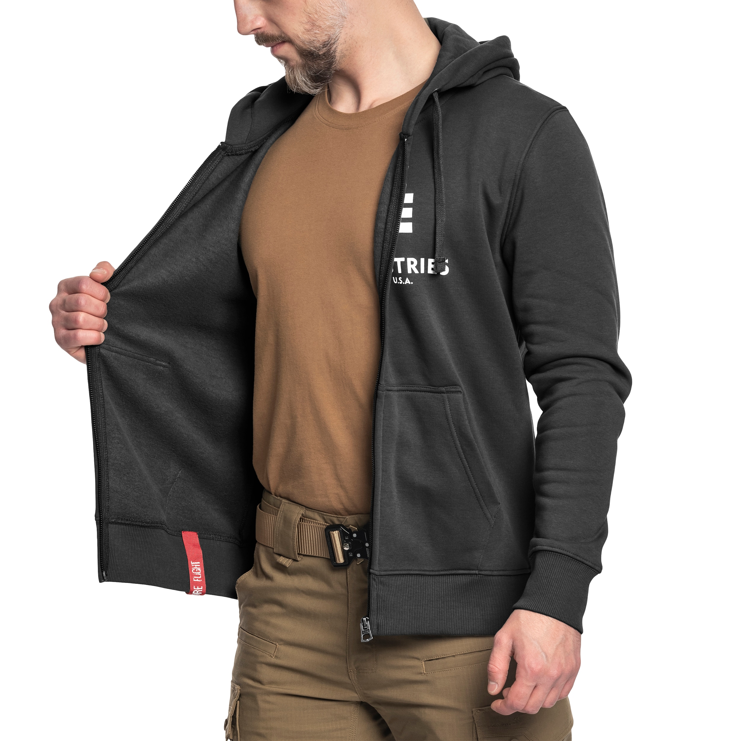 Bluza Alpha Industries Basic Zip Hoody - Black