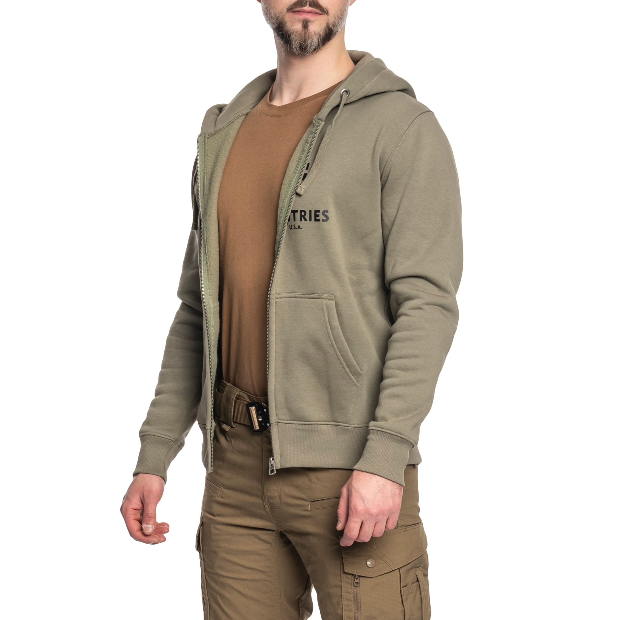 Bluza Alpha Industries Basic Zip Hoody - Olive