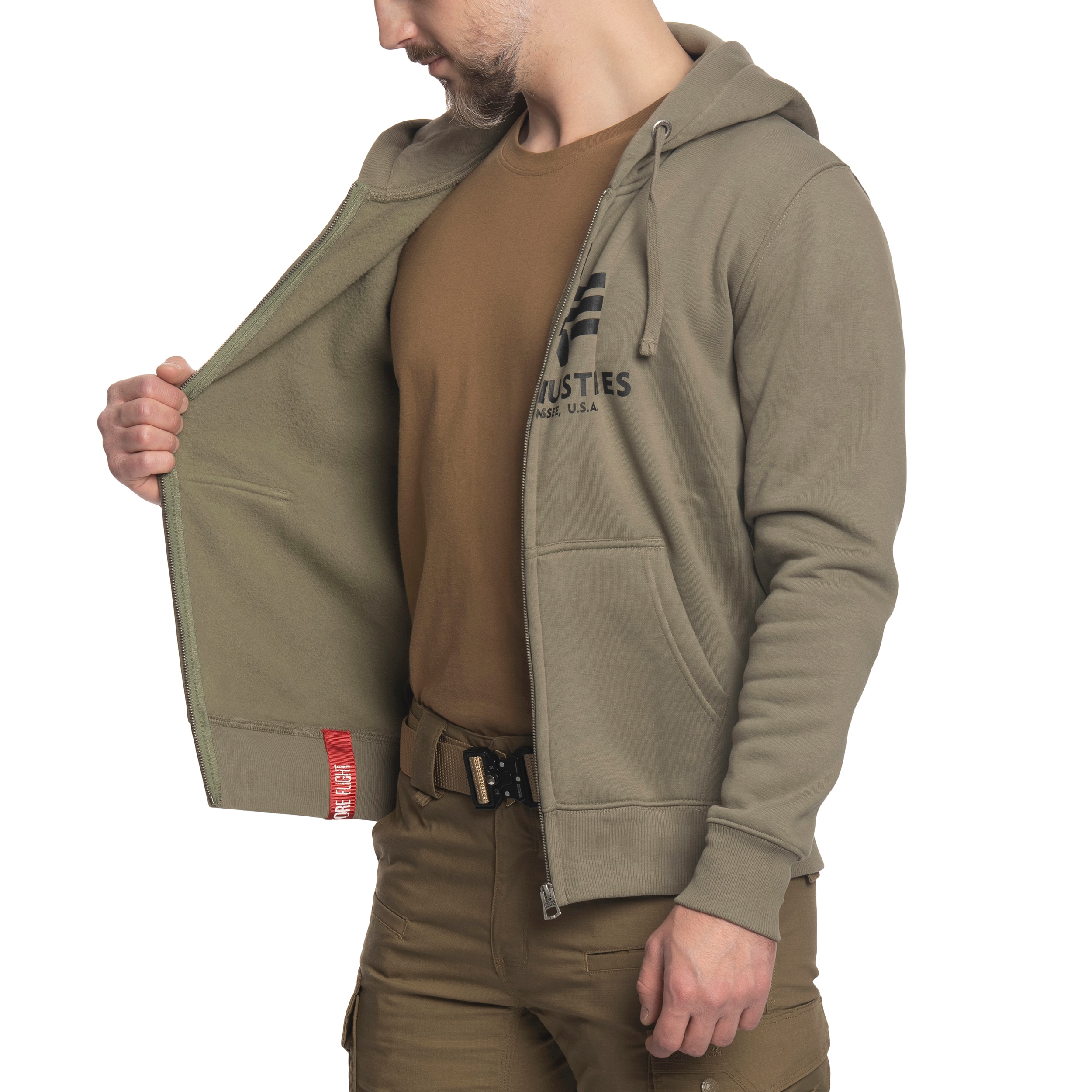 Bluza Alpha Industries Basic Zip Hoody - Olive