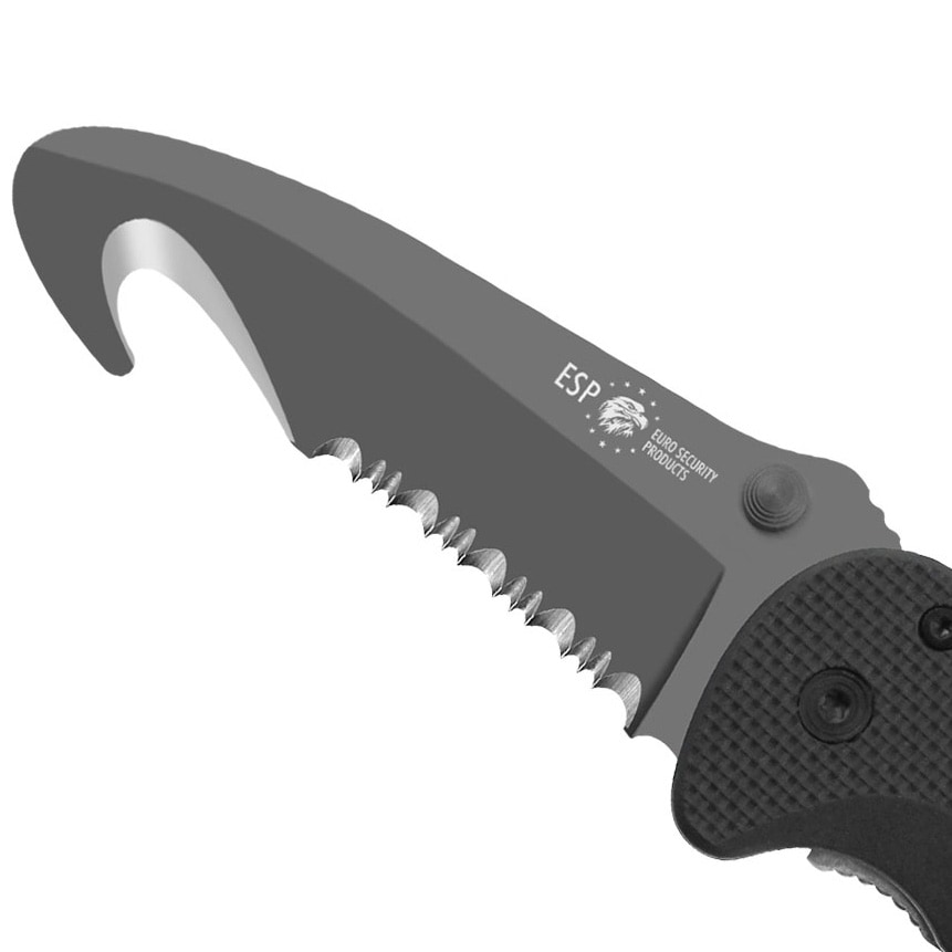 Nóż składany ratowniczy ESP Rescue Knife RK-02 - Black
