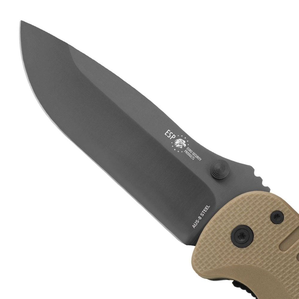 Nóż składany ratowniczy ESP RKK-01 Rescue Knife - Khaki