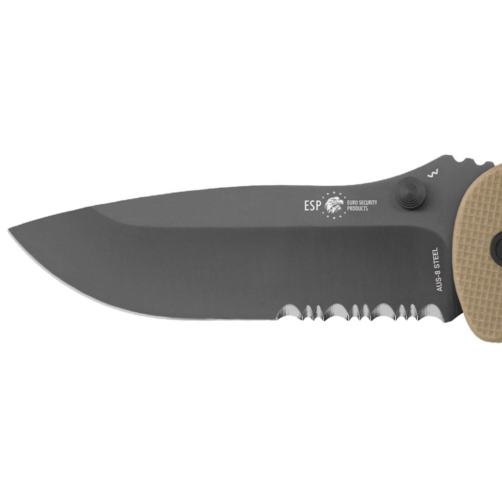 Nóż składany ratowniczy ESP RKK-01-S Rescue Knife - Khaki