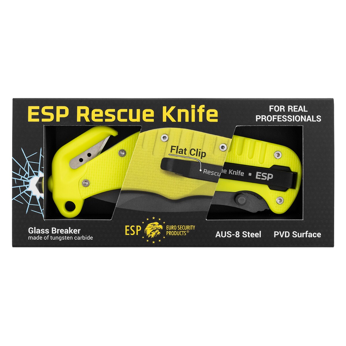 Складаний рятувальний ніж ESP RKY-01-S Rescue Knife - Yellow