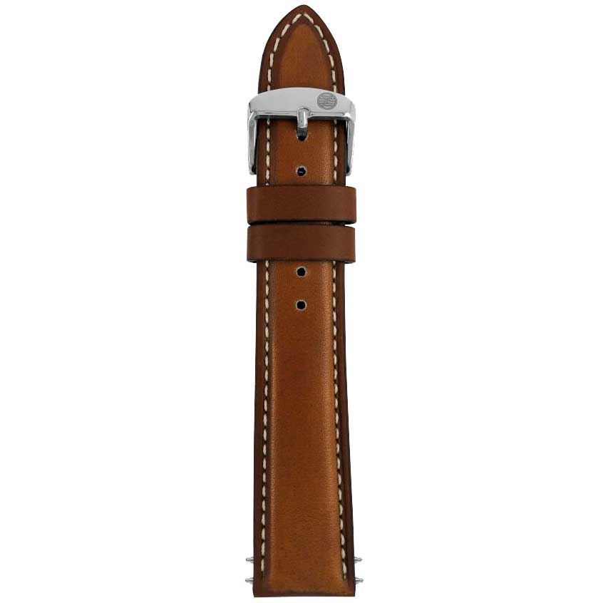 Шкіряний ремінець Zeppelin для годинника - Світло-коричневий 20 мм