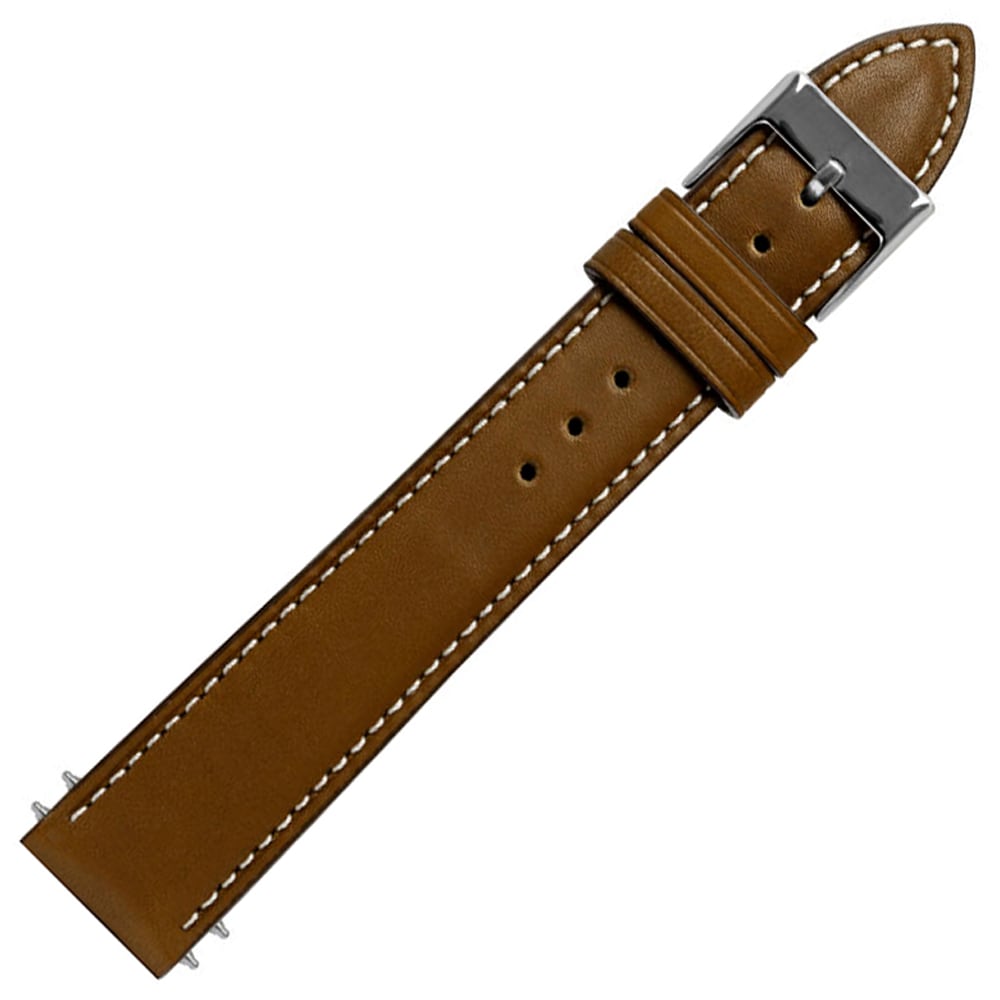 Шкіряний ремінець Zeppelin для годинника 18 мм - Світло-коричневий