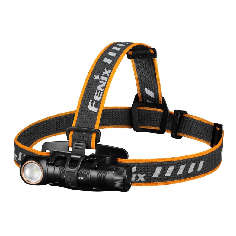 Latarka czołowa i kątowa Fenix HM61R z opaską - 1200 lumenów