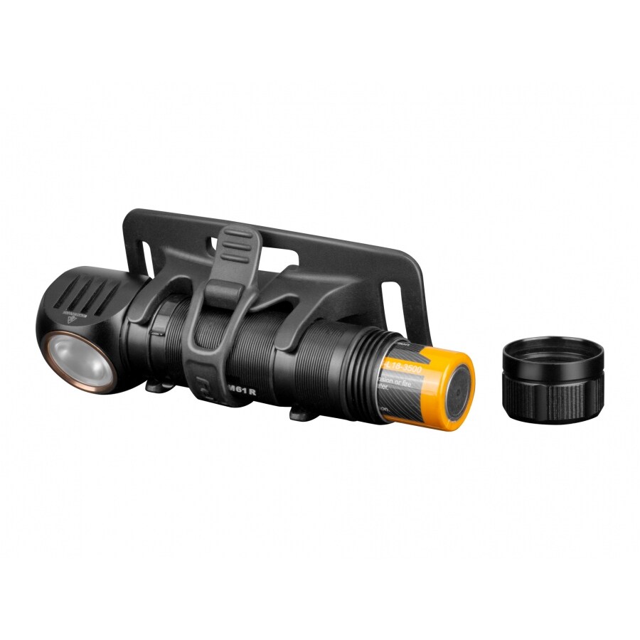 Latarka czołowa i kątowa Fenix HM61R z opaską - 1200 lumenów