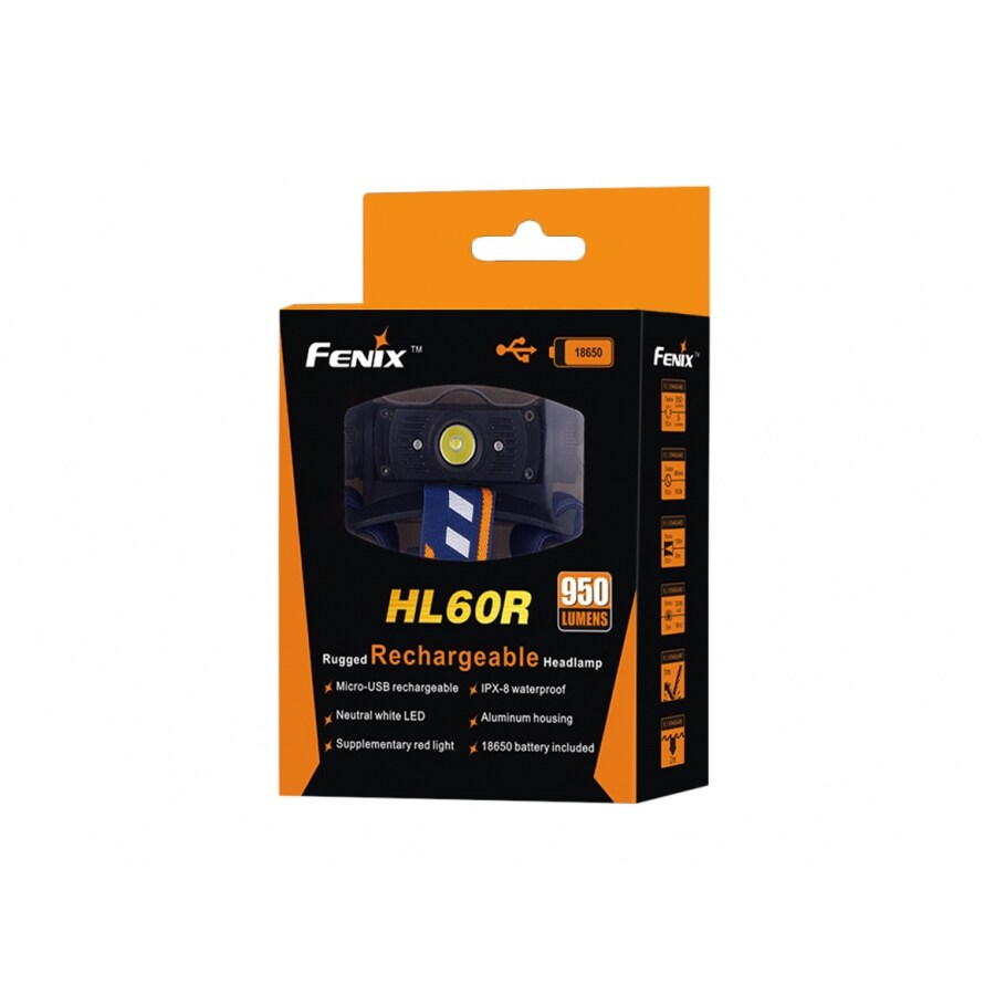 Latarka czołowa Fenix HL60R Black - 950 lumenów