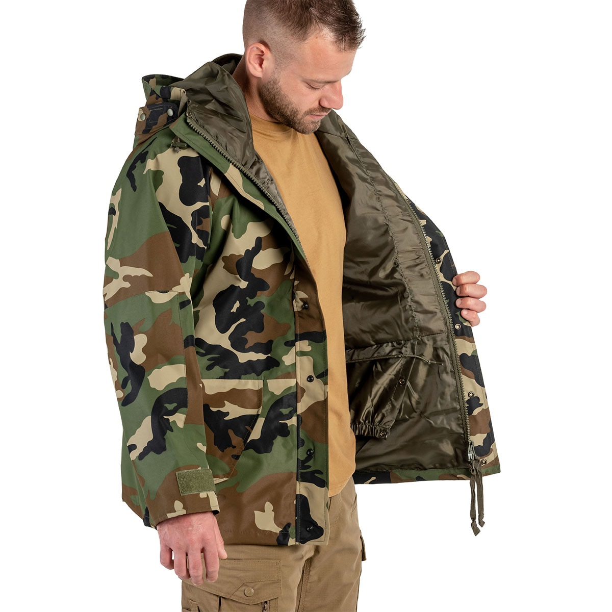 Куртка Mil-Tec Wet Weather 3-Layer Laminate Waterproof - Woodland