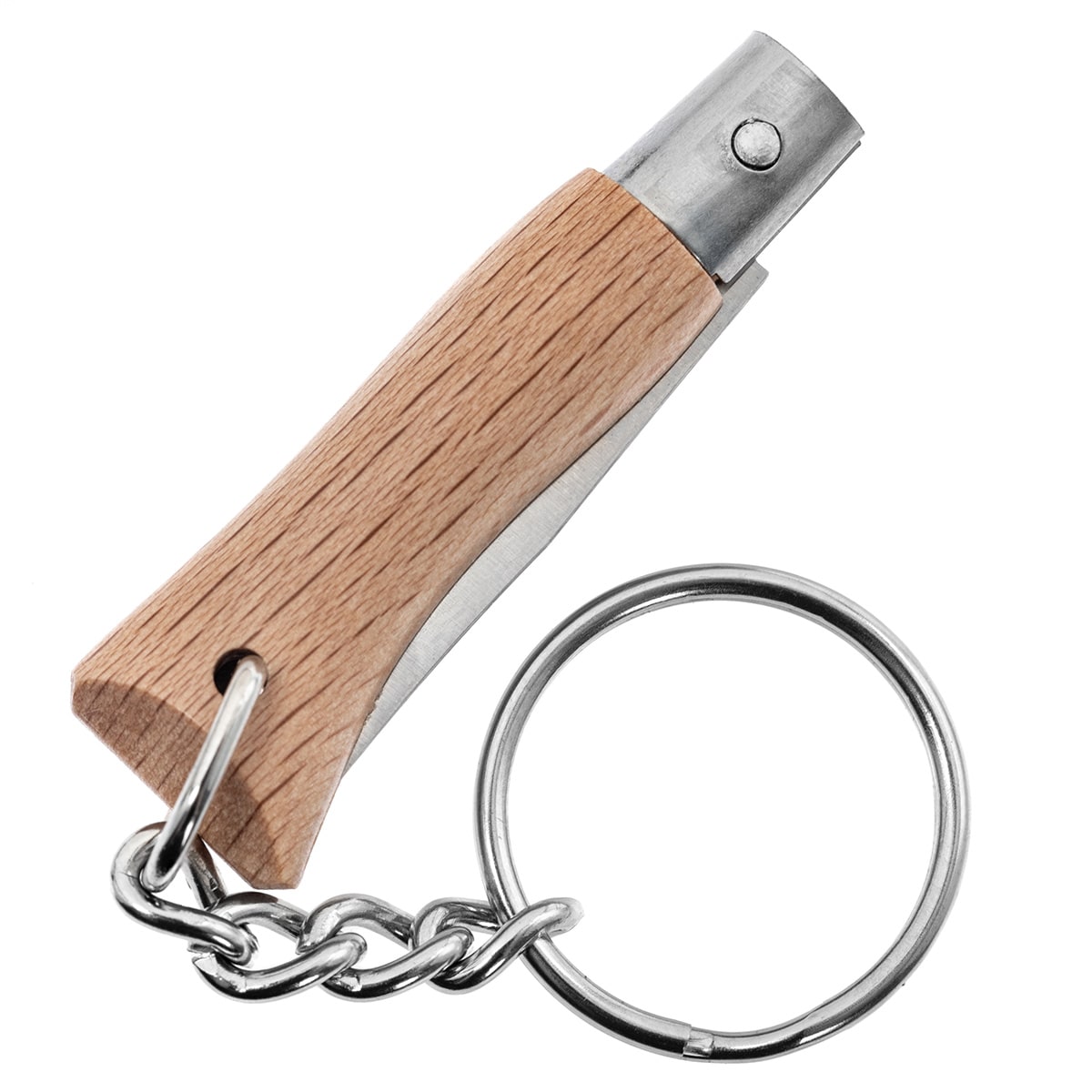Складаний ніж Opinel No.2  Inox Natural Брелок