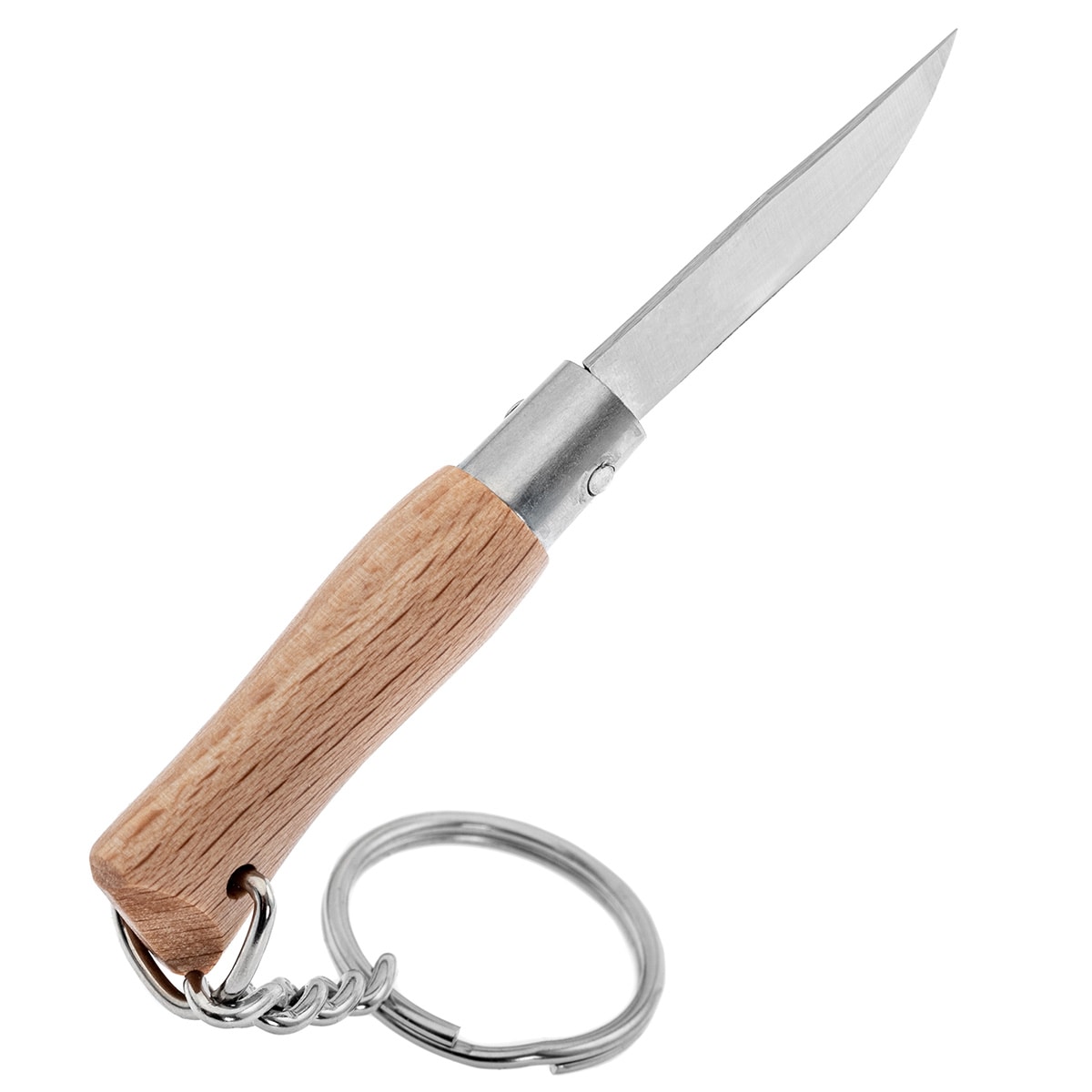 Nóż składany Opinel No.2  Inox Natural Brelok