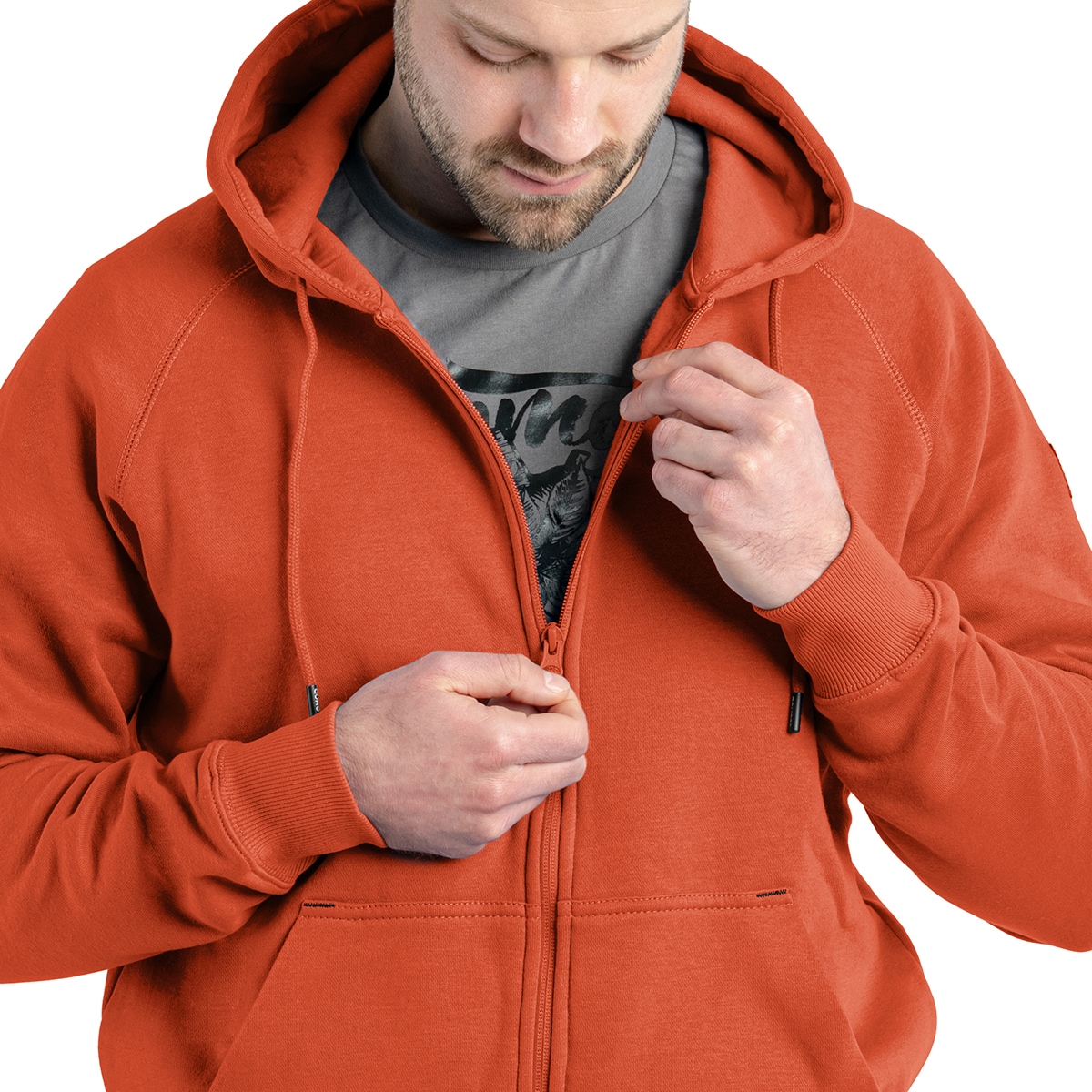 Кофта Pentagon CloMod Zip Hoody Blank - Maroon Red
