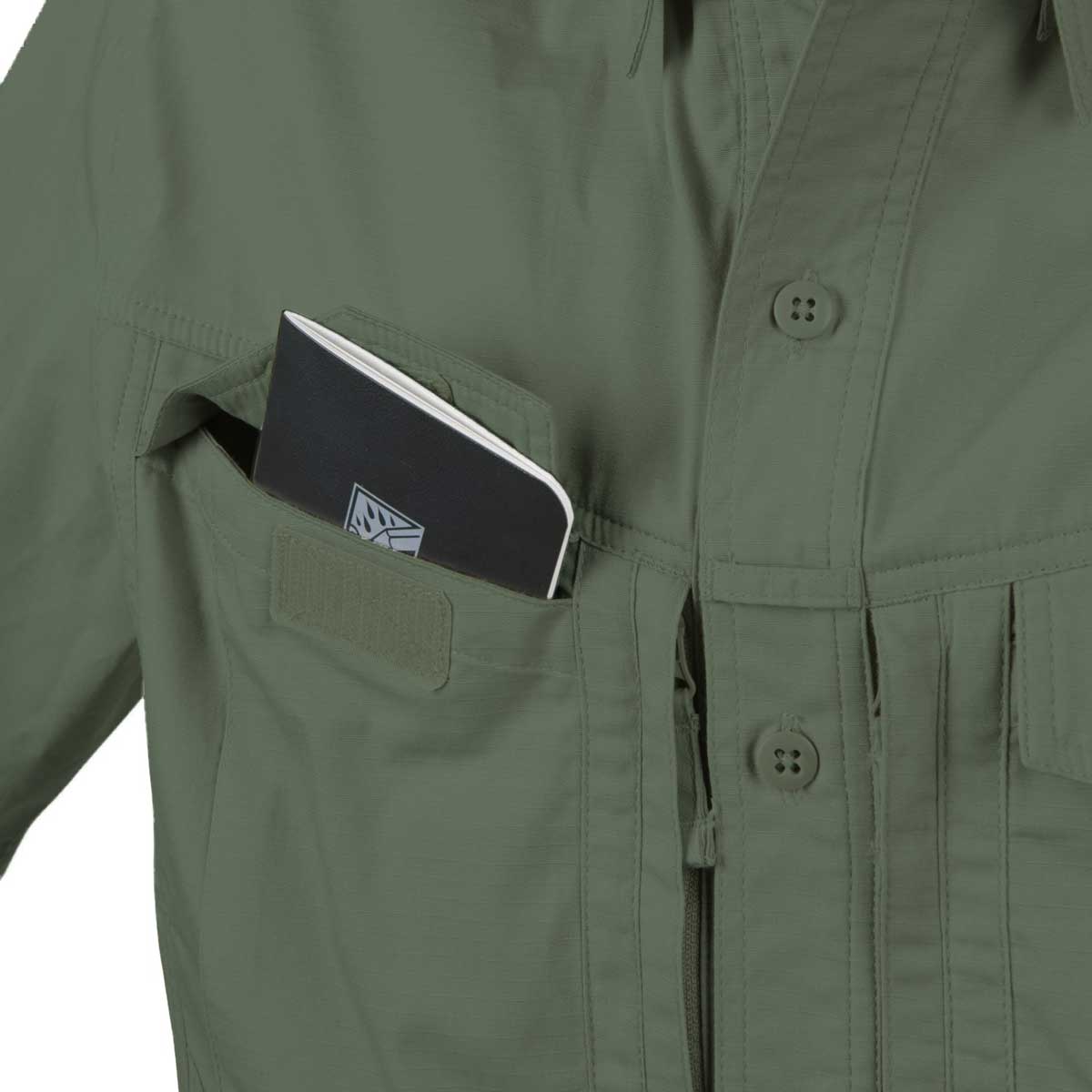 Koszula Helikon-Tex Defender Mk2 PolyCotton Ripstop Short Sleeve - Olive Green