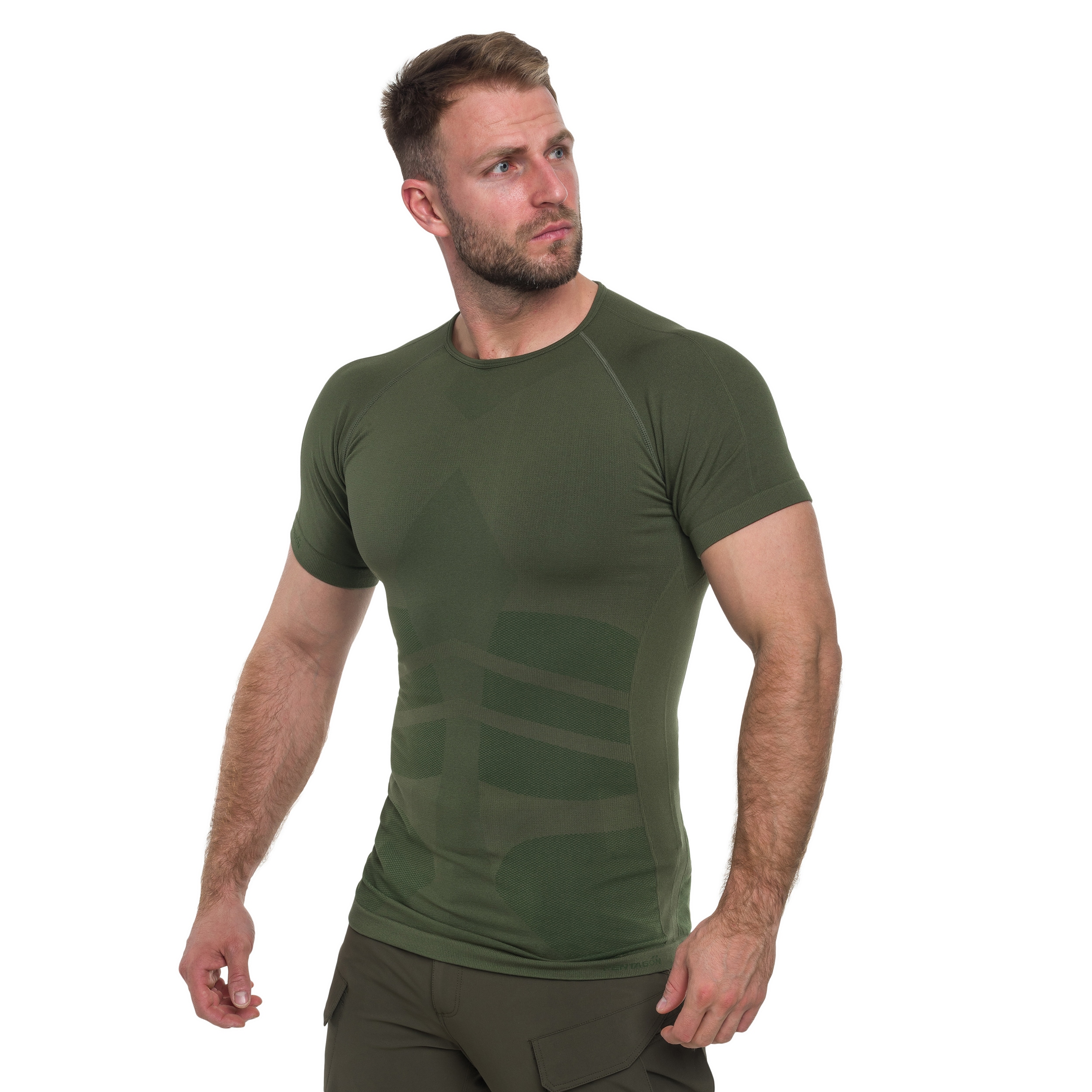 Koszulka termoaktywna Pentagon Plexis Short Sleeve - Camo Green