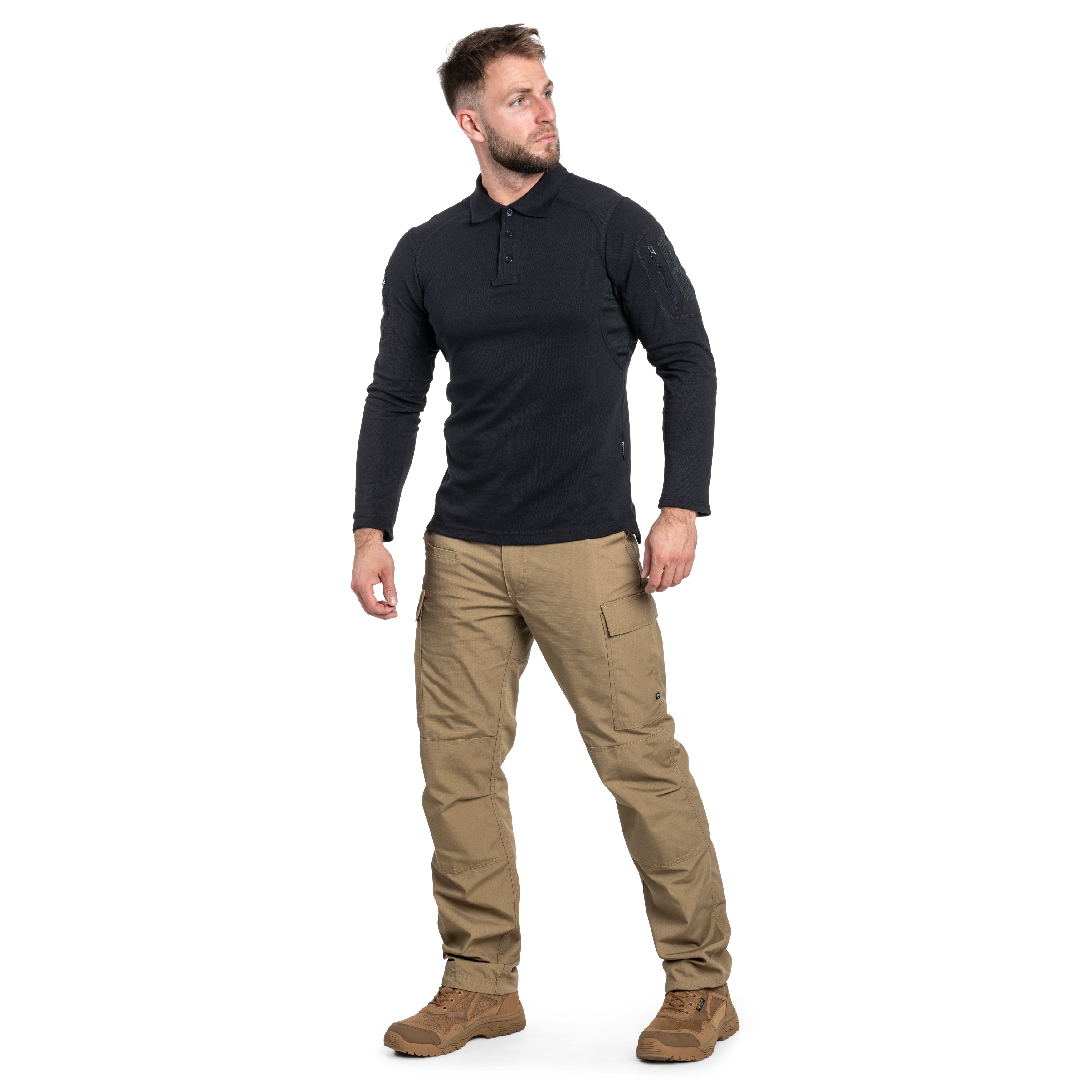 Koszulka polo Texar Elite Pro Long Sleeve - Navy