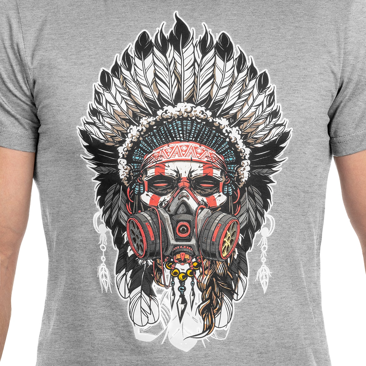 Koszulka T-Shirt Voyovnik Indian Chief - Szara 