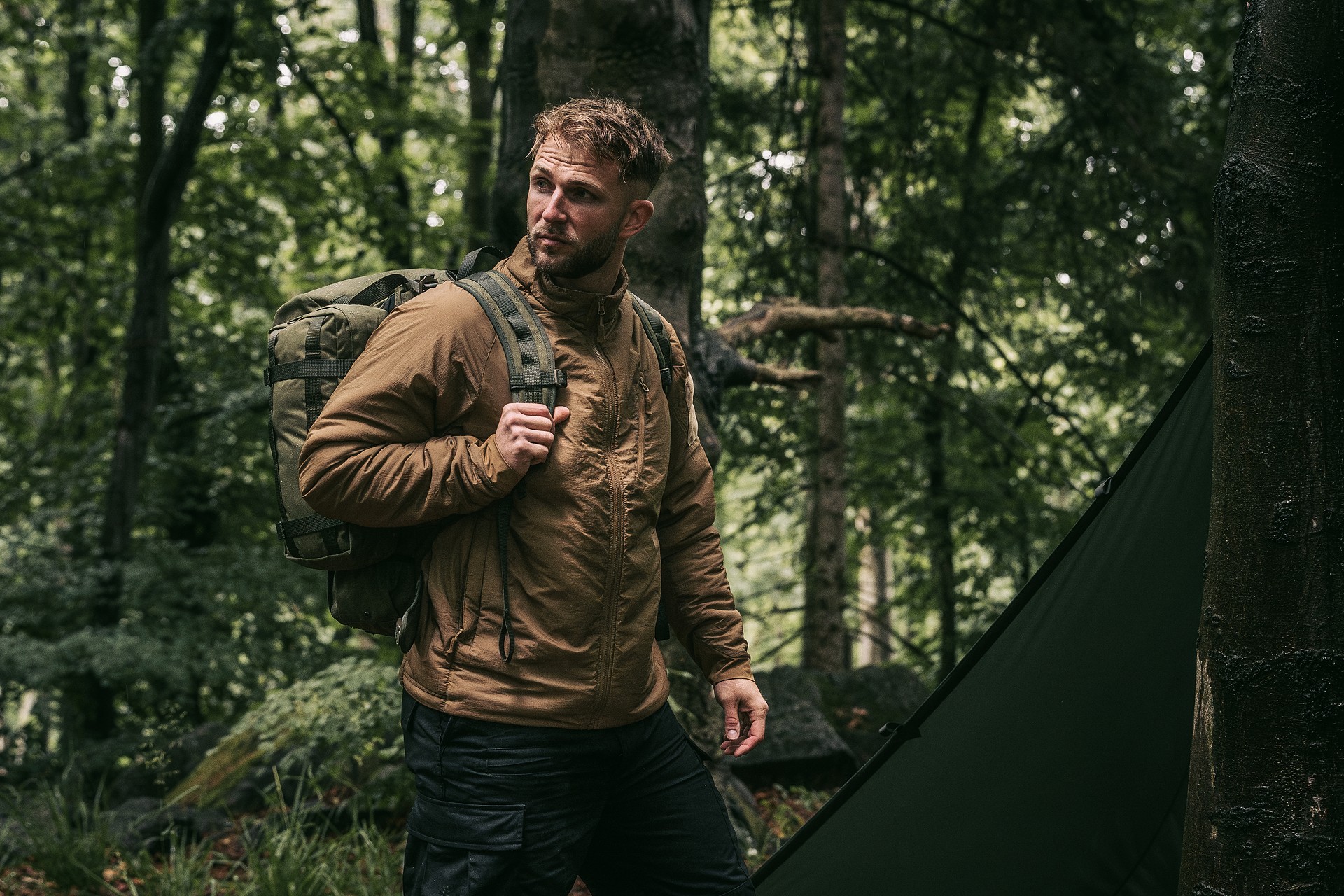 Куртка Helikon-Tex Wolfhound Climashield Apex - Coyote