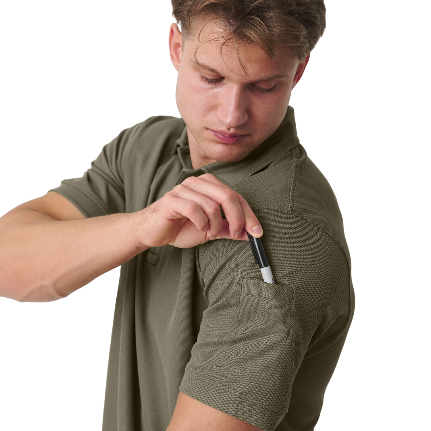 Koszulka termoaktywna Polo Helikon UTL TopCool - Adaptive Green