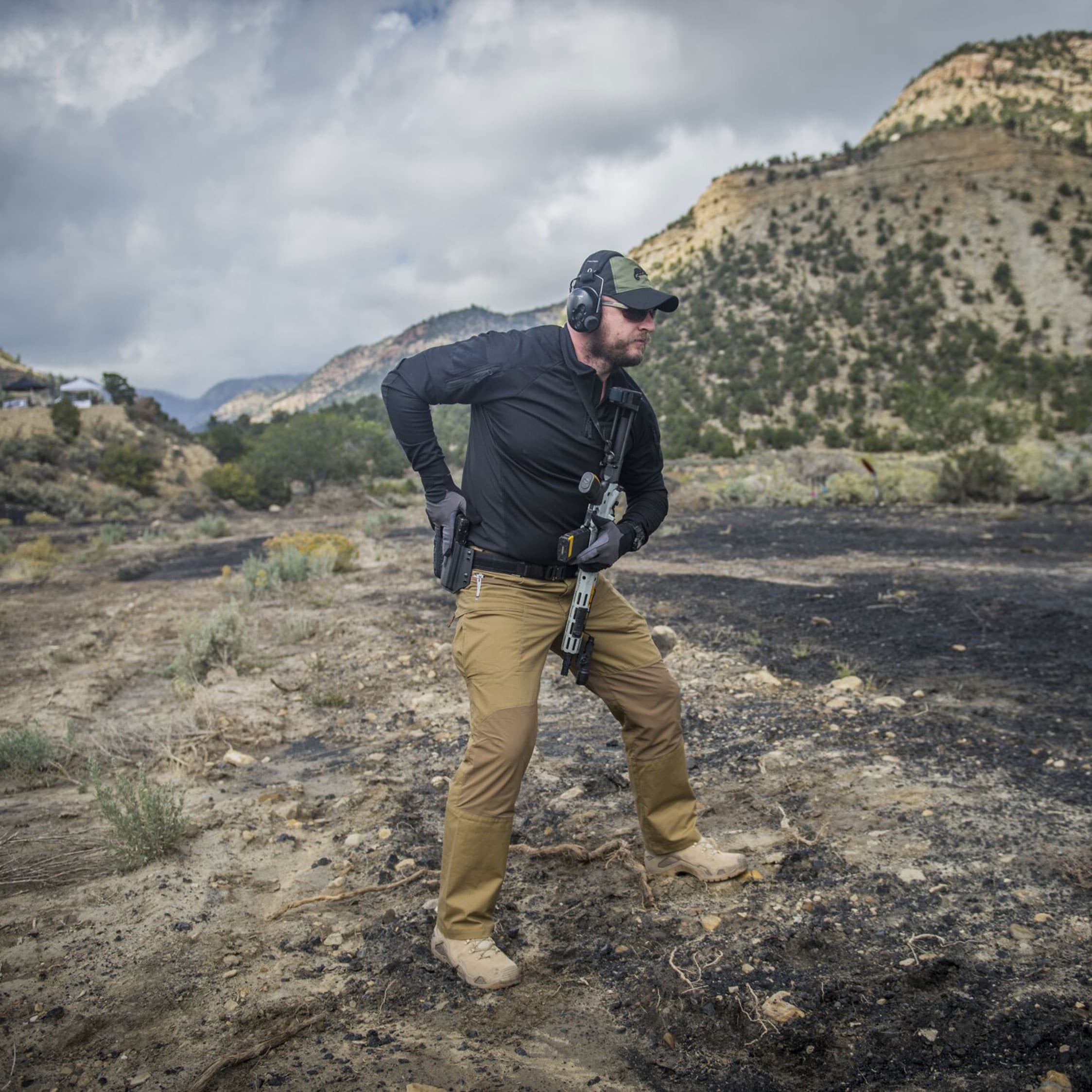 Koszulka polo Helikon-Tex Range Long Sleeve - Black