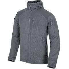 Polar Helikon Alpha Hoodie Grid Fleece - Shadow Grey