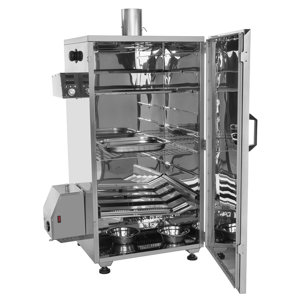Smoker elektryczny Borniak Timer Inox BBQ v 1.4 - 150 l