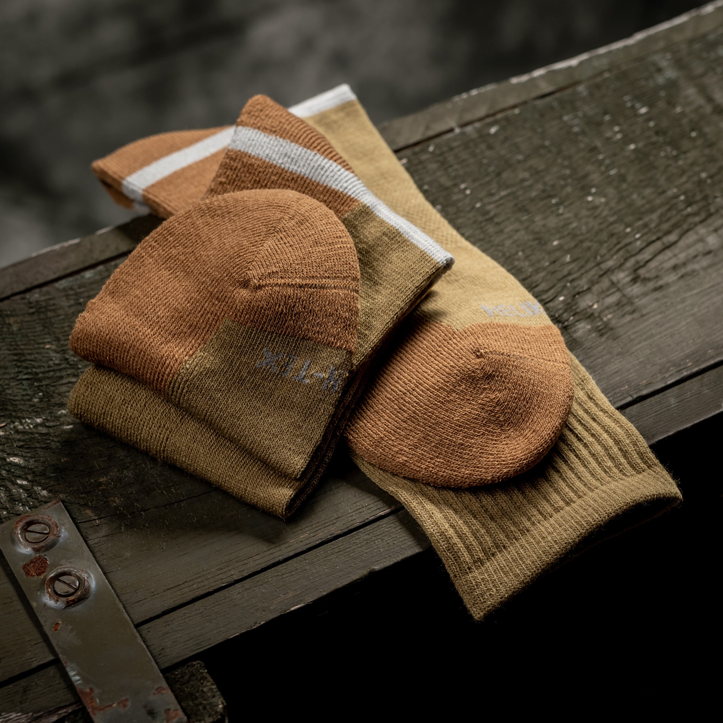 Skarpety Helikon-Tex Merino - Olive Green/Coyote