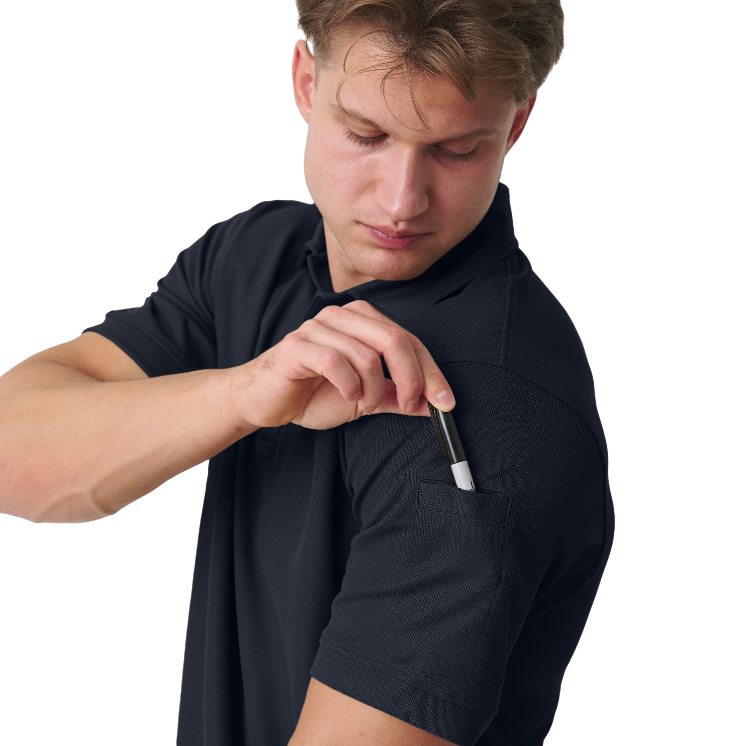 Термоактивна футболка Поло Helikon UTL TopCool Lite - Navy Blue