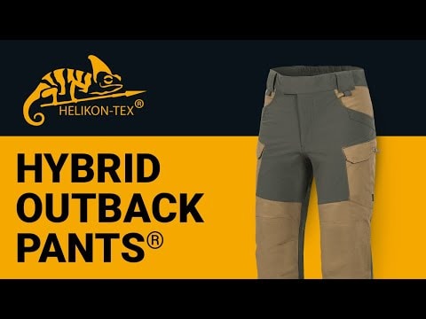 Spodnie Helikon Hybrid Outback DuraCanvas - Taiga Green/Black