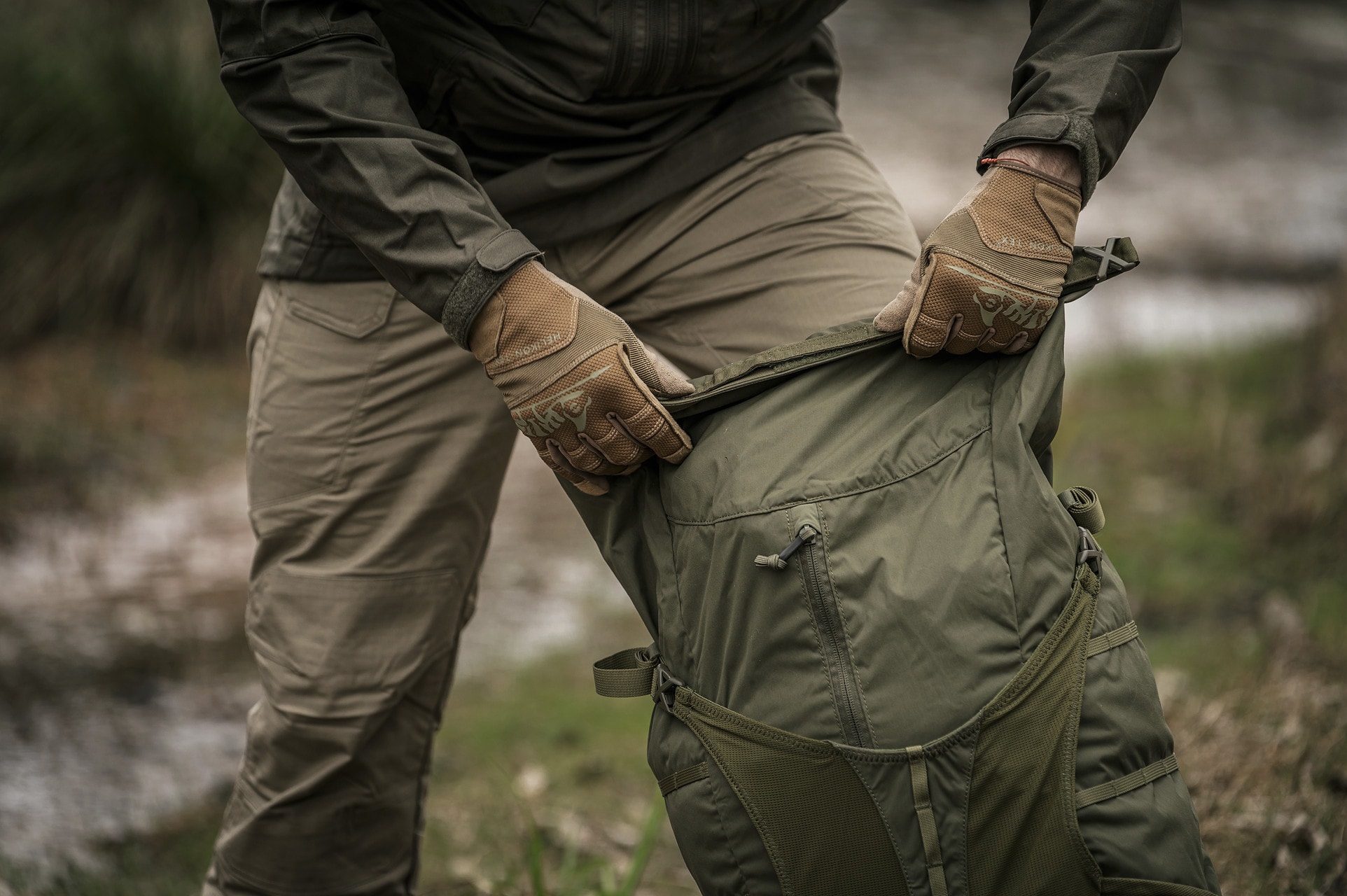 Rękawice Helikon Range Tactical - Coyote/Adaptive Green