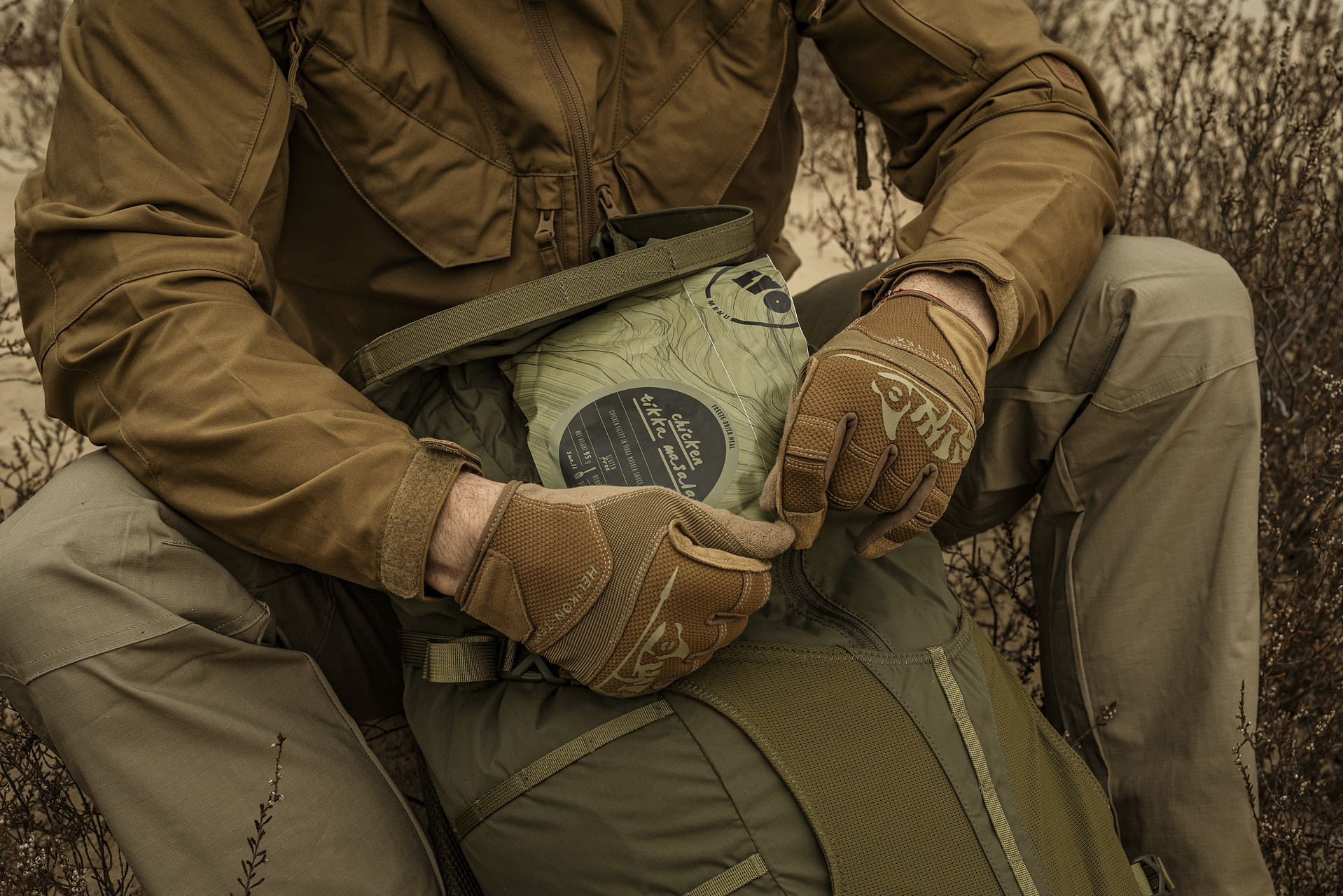 Rękawice Helikon Range Tactical - Coyote/Adaptive Green