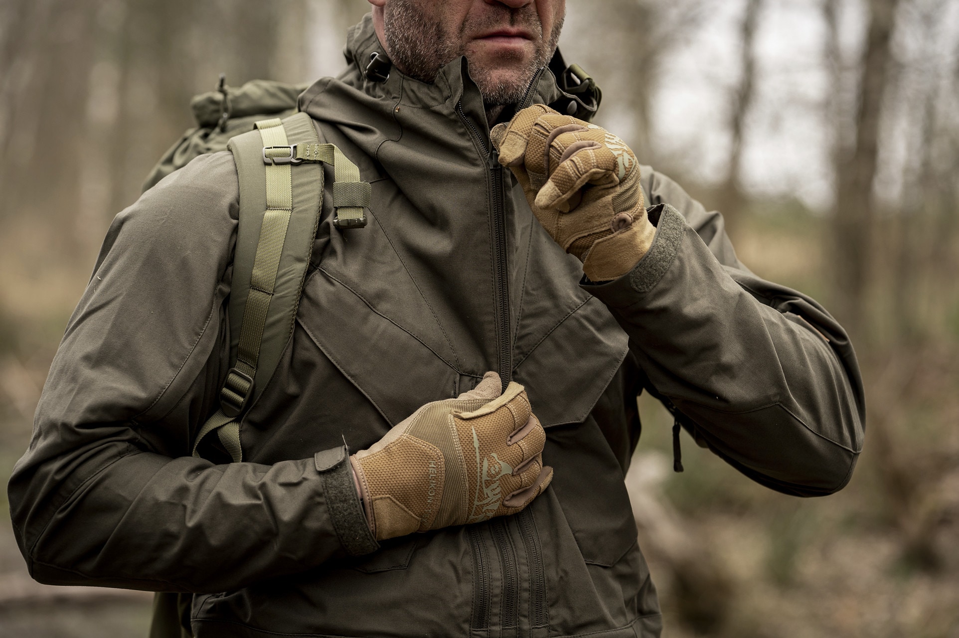 Rękawice Helikon Range Tactical - Coyote/Adaptive Green