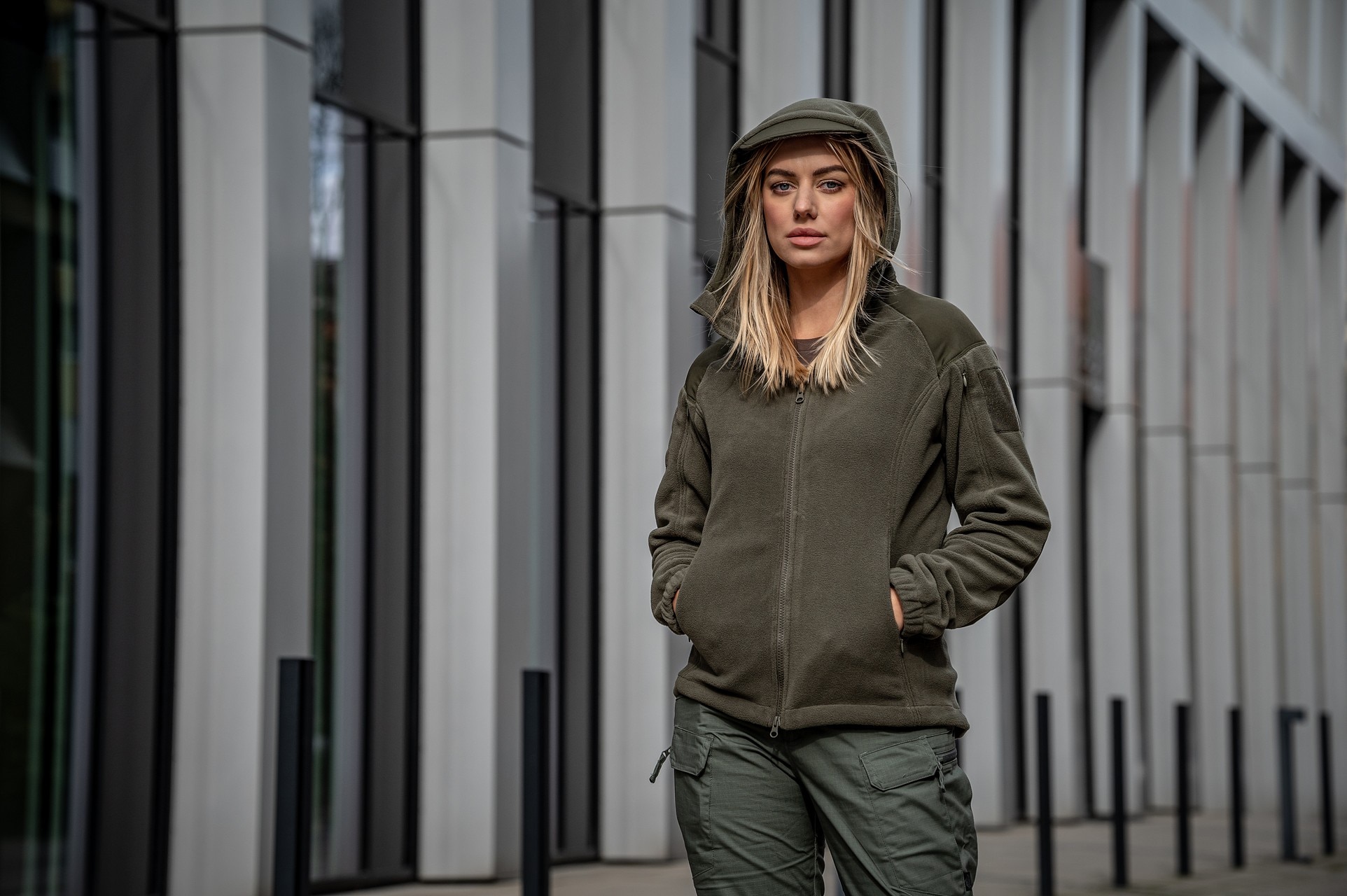 Жіноча флісова кофта Helikon-Tex Cumulus Heavy Fleece - Taiga Green