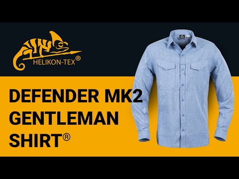 Koszula Helikon Defender Mk2 Gentleman D/R - Black/Grey Melange
