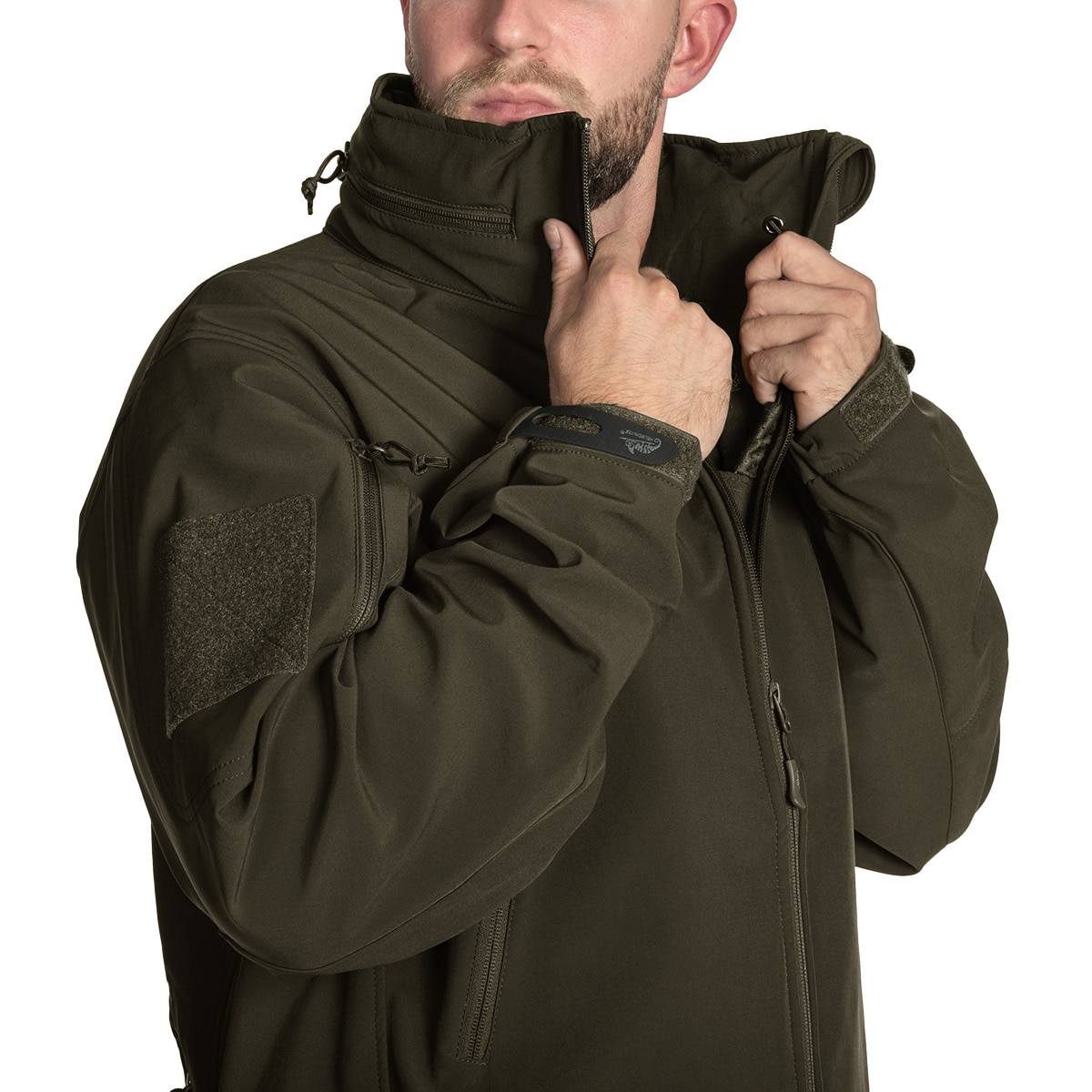 Kurtka Helikon-Tex Gunfighter Softshell Shark Skin Windblocker - Taiga Green