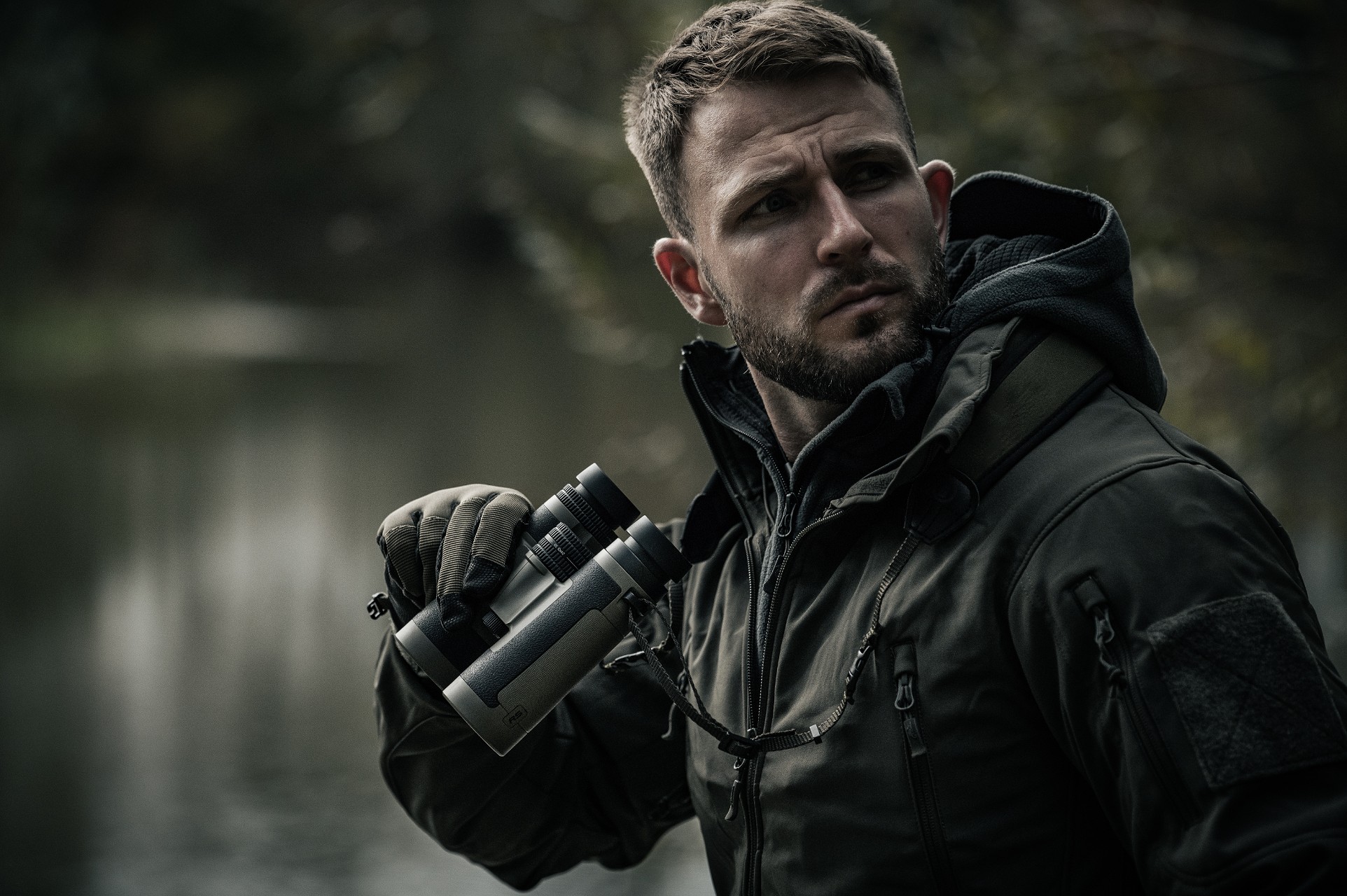 Kurtka Helikon-Tex Gunfighter Softshell Shark Skin Windblocker - Taiga Green