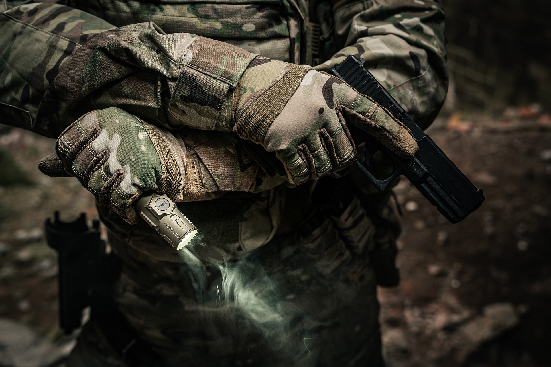 Rękawice Helikon Range Tactical - MultiCam/Coyote