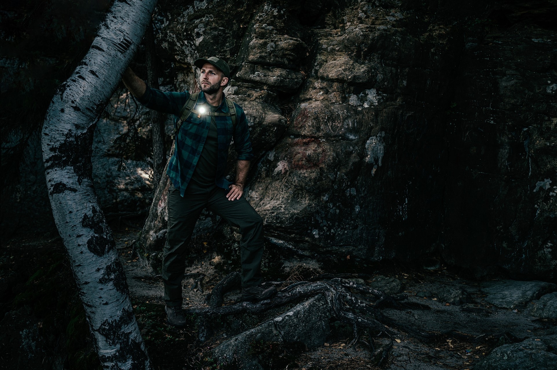 Spodnie Helikon Woodsman - Taiga Green