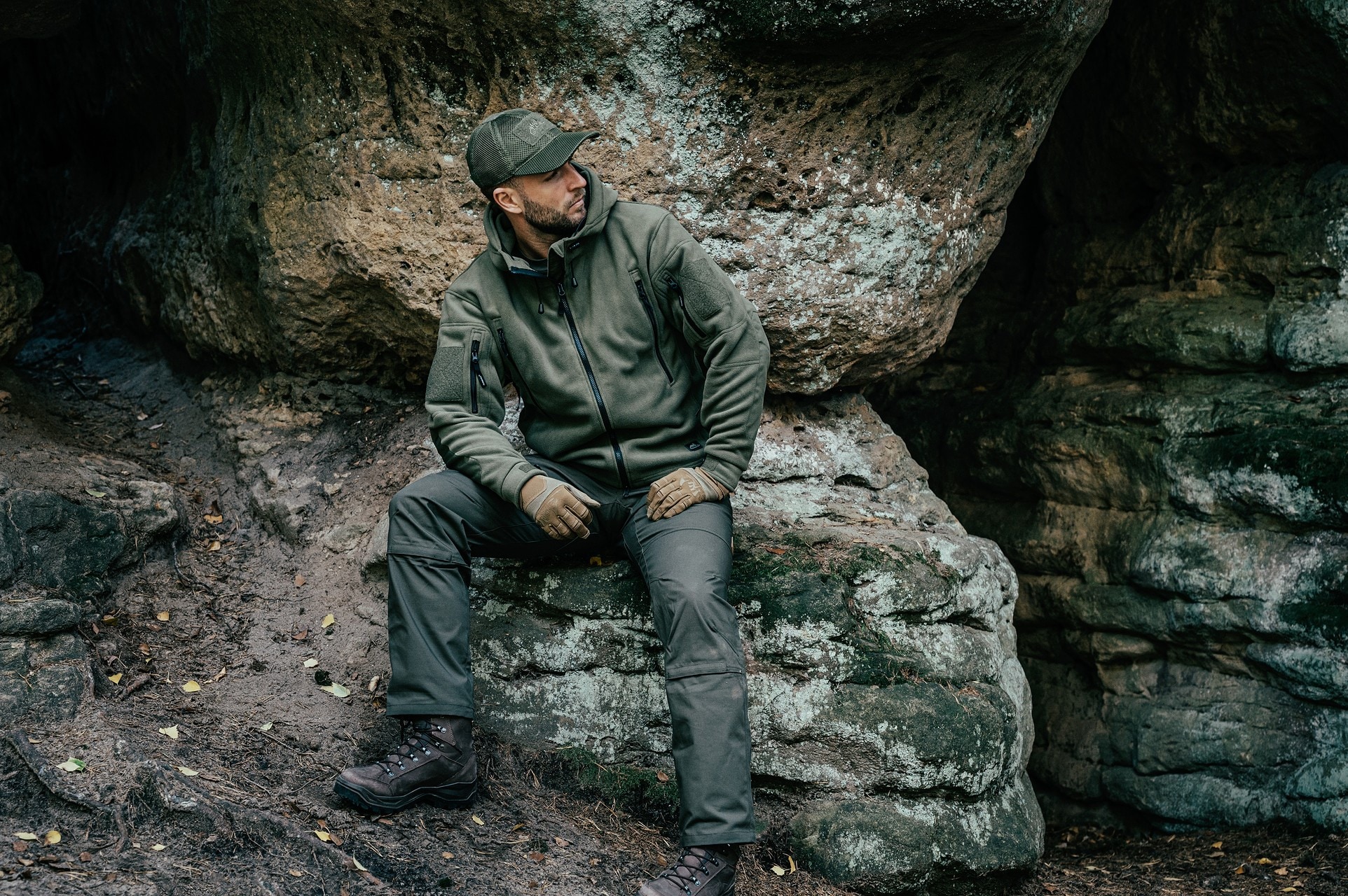 Spodnie Helikon Woodsman - Taiga Green